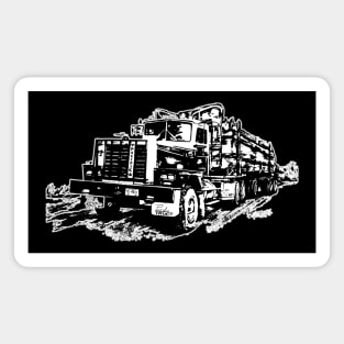 Logging Truck Magnet